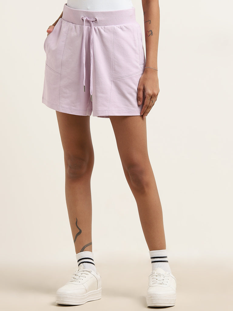 Studiofit Lilac Mid-Rise Shorts