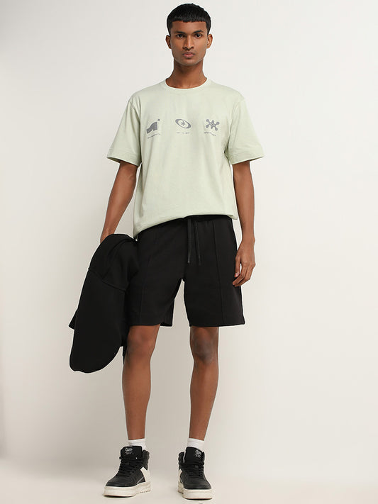 Studiofit Sage Abstract Relaxed Fit T-Shirt