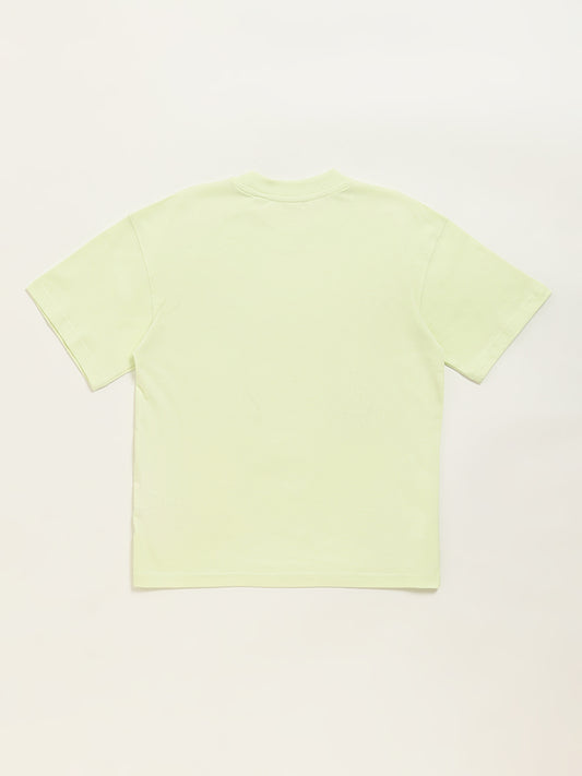 HOP Kids Lime Embossed Design T-Shirt