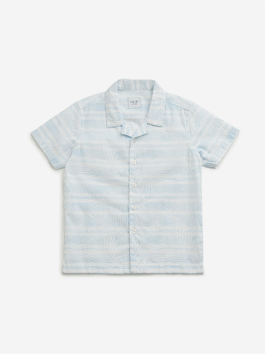 HOP Kids Light Blue Stripe Pattern Shirt