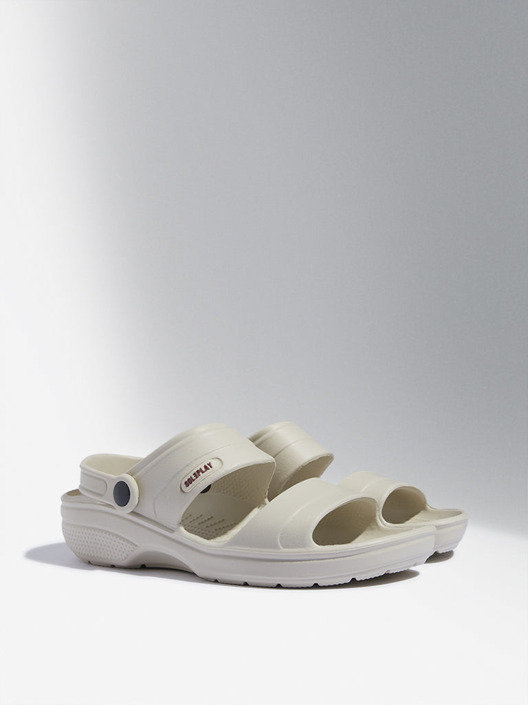 SOLEPLAY Ivory Dual-Strap Flip-Flop