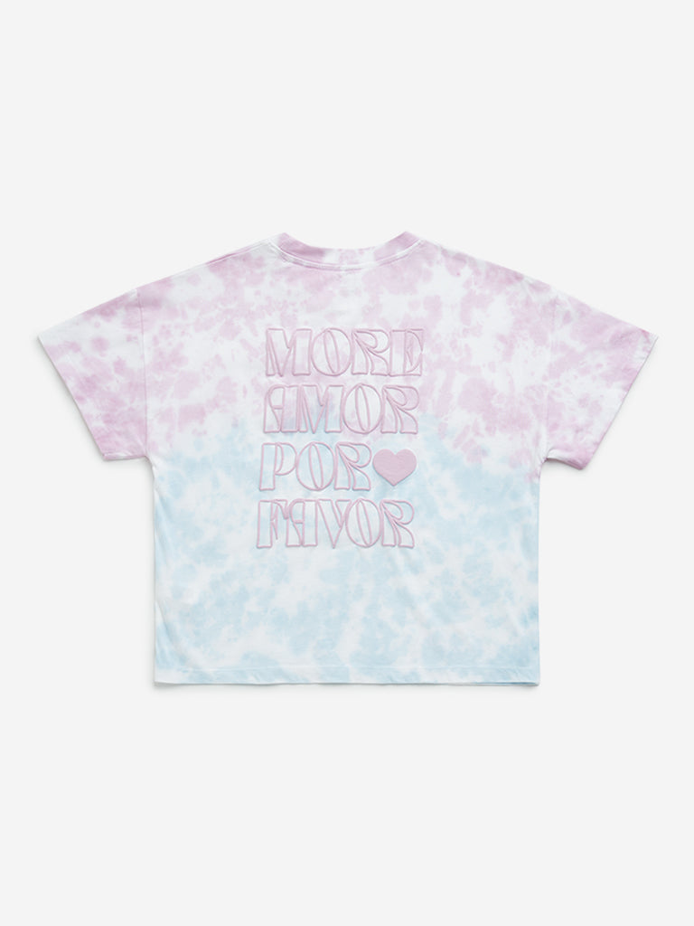 Y&F Kids Multicolour Tie-Dye Printed Cotton T-Shirt