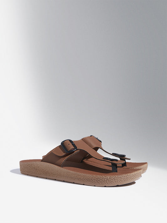 SOLEPLAY Tan Thong-Strap Sandals