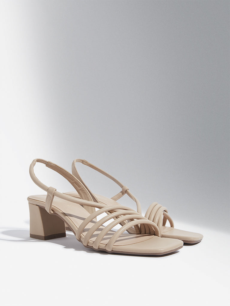 Multi strap block heel sandals deals