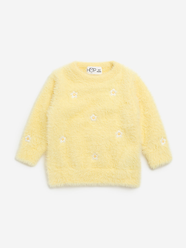 Yellow floral sweater hotsell