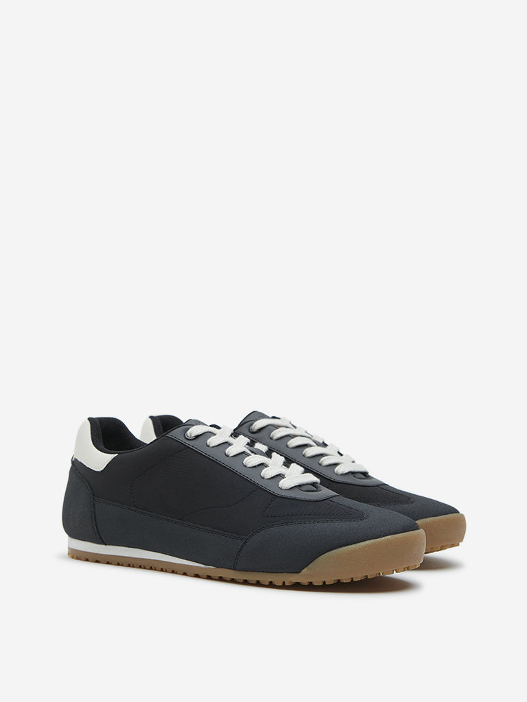 Buy LUNA BLU Black Lace Up Sneakers from Westside