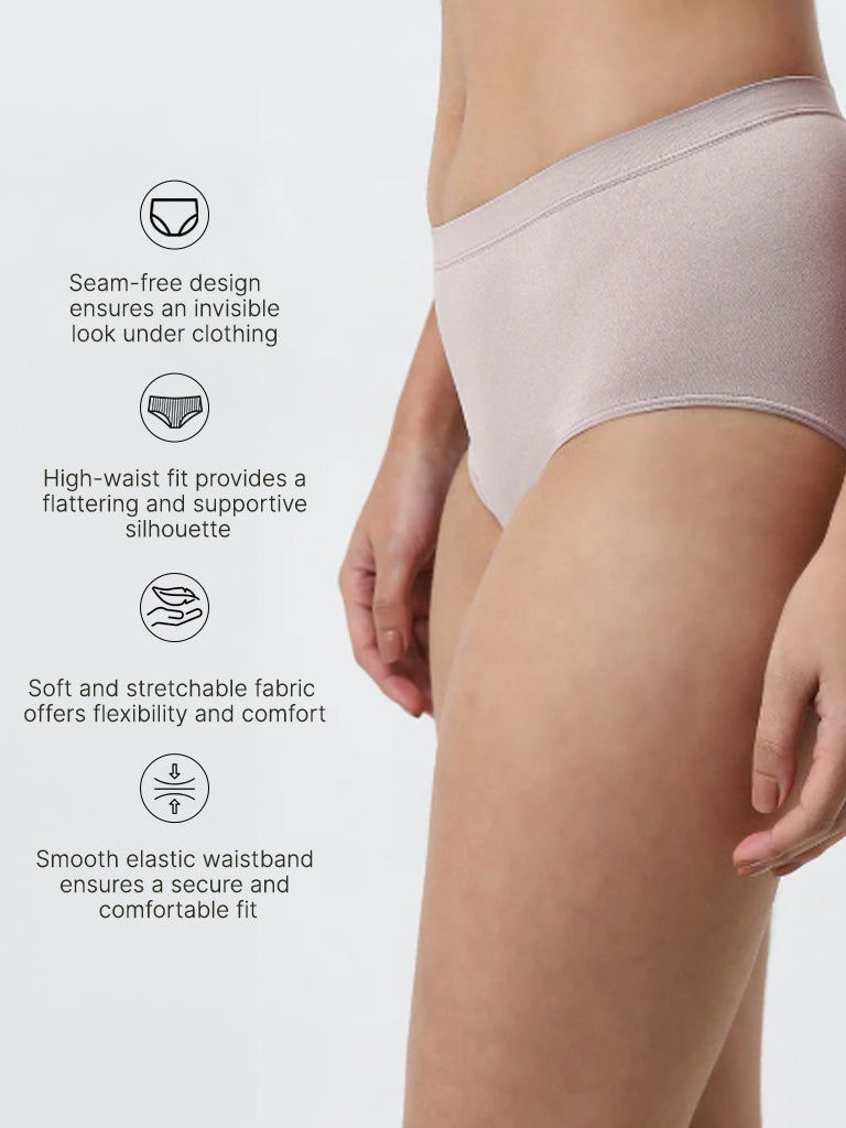 Wunderlove Light Taupe Seam-Free Full Briefs