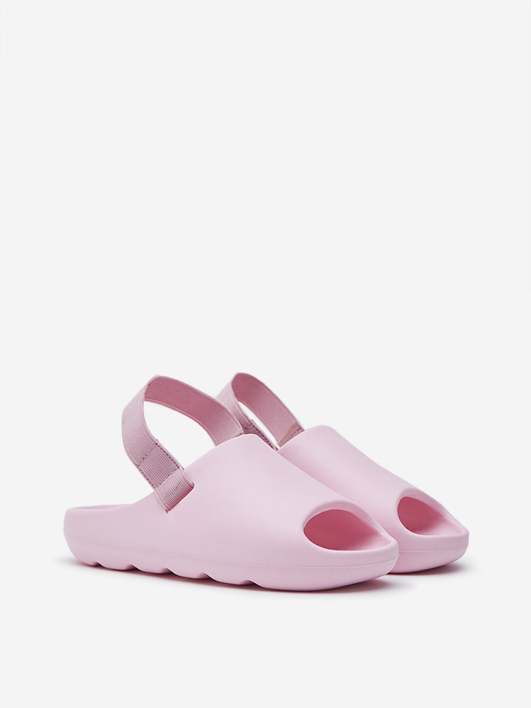 Buy Yellow Light Pink Slingback Clogs from Westside