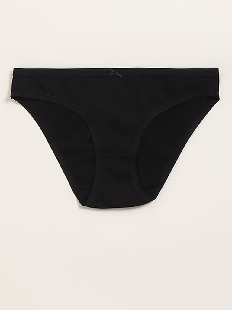Wunderlove Light Taupe Solid Bikini Briefs - Pack of 3