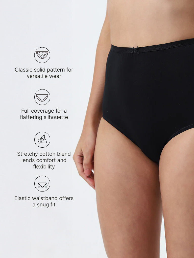 Wunderlove Light Taupe Full Cotton-Blend Briefs - Pack of 3