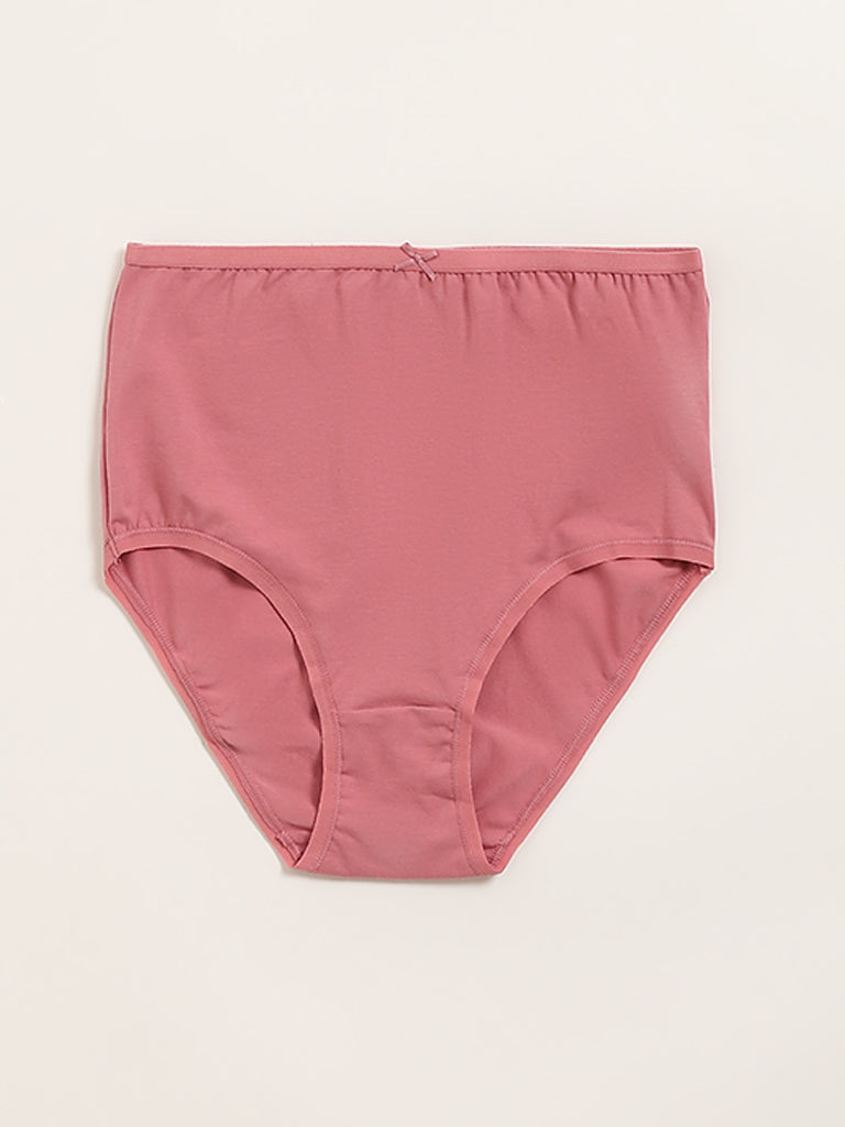 Wunderlove Light Taupe Full Cotton-Blend Briefs - Pack of 3