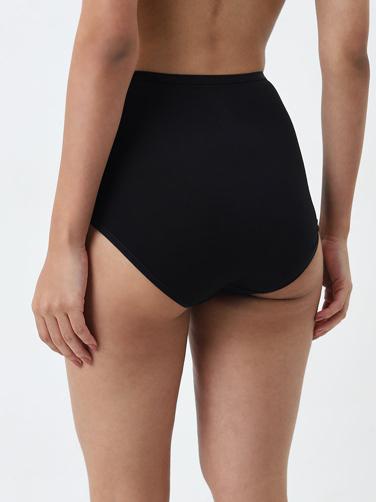 Wunderlove Light Taupe Full Cotton-Blend Briefs - Pack of 3