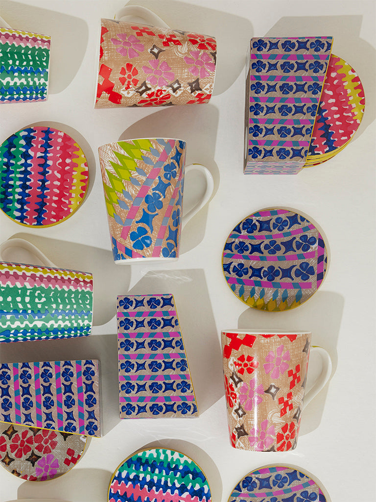 Westside Home Multicolour Printed Small Devonia Mug