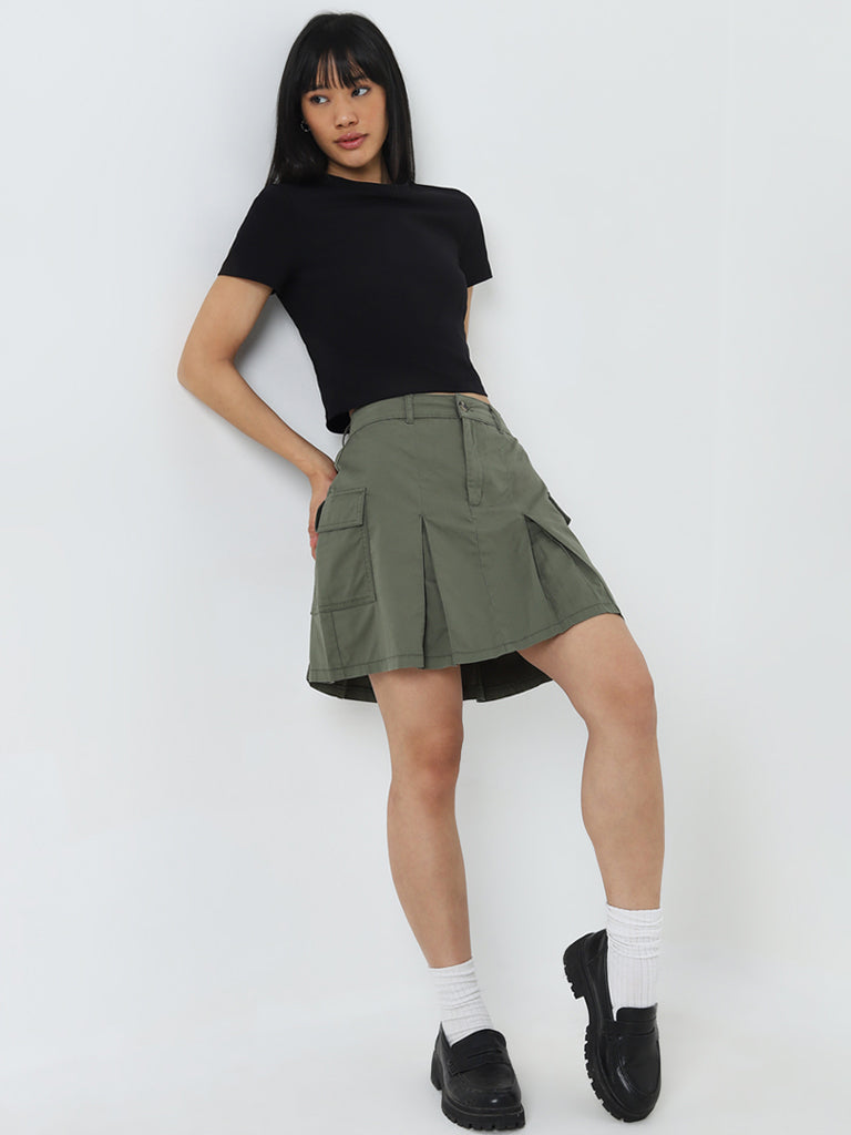 Olive guaranteed green skirts tunic