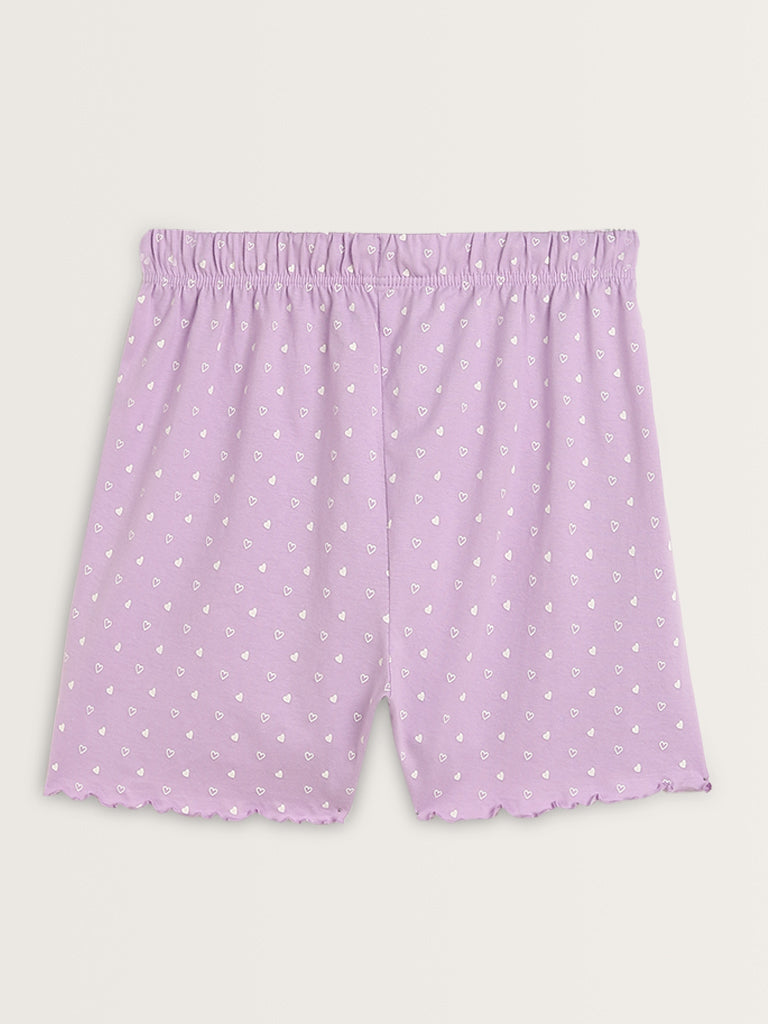 Wunderlove Lilac Koala Bear Shorts Set In A Bag