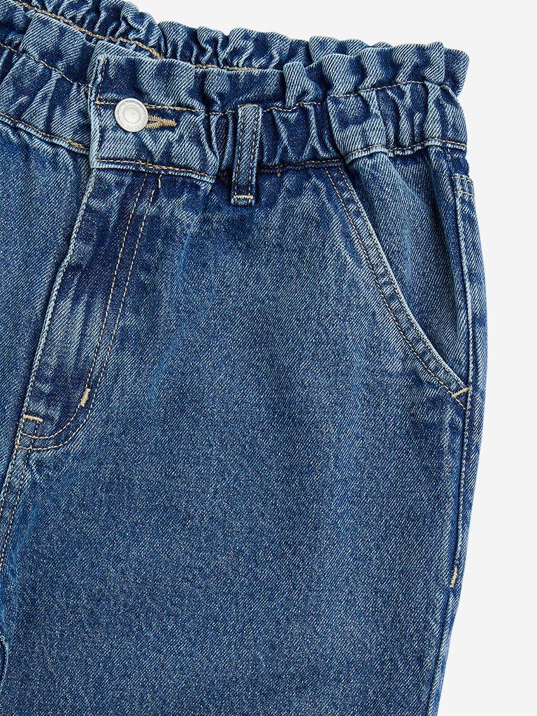 Y&F Kids Blue Straight - Fit High - Rise Jeans