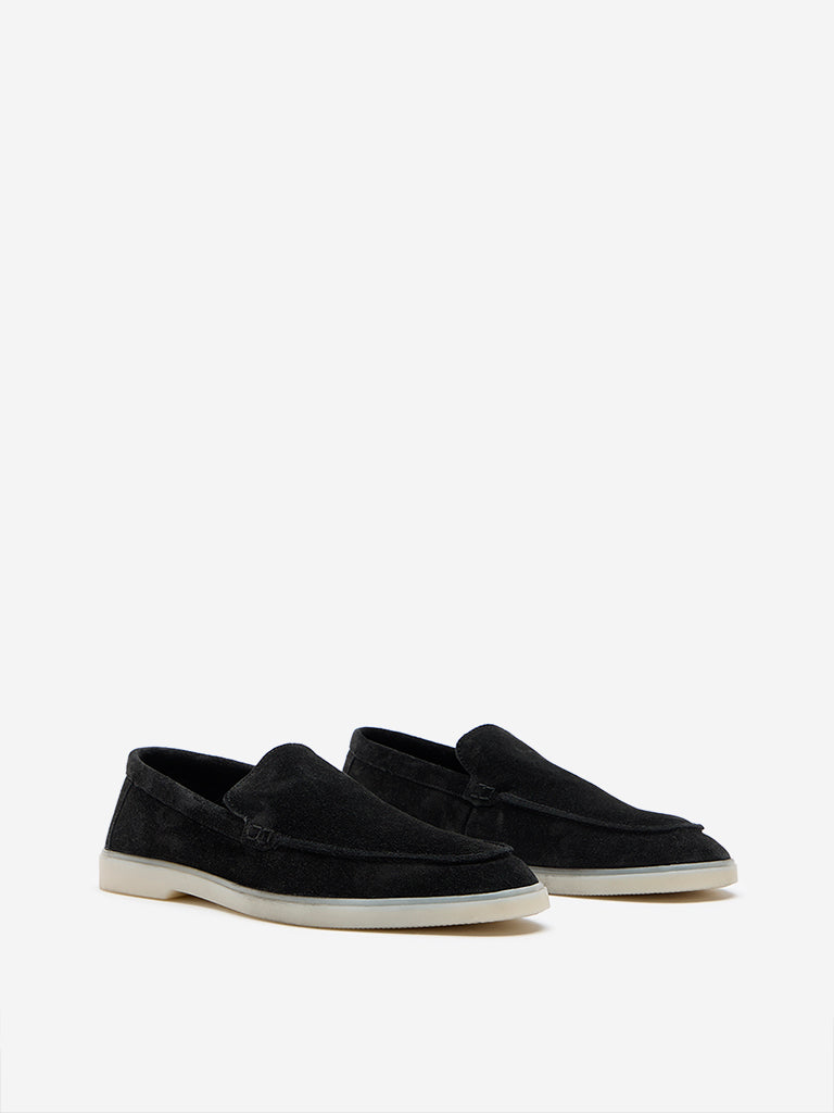 Buy SOLEPLAY Black Suede Slip On Shoes from Westside