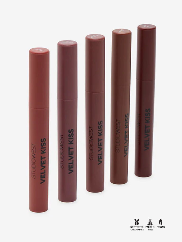 Studiowest Velvet Kiss Slim Stick Berry Rush BE-01 Lipstick - 2 gm