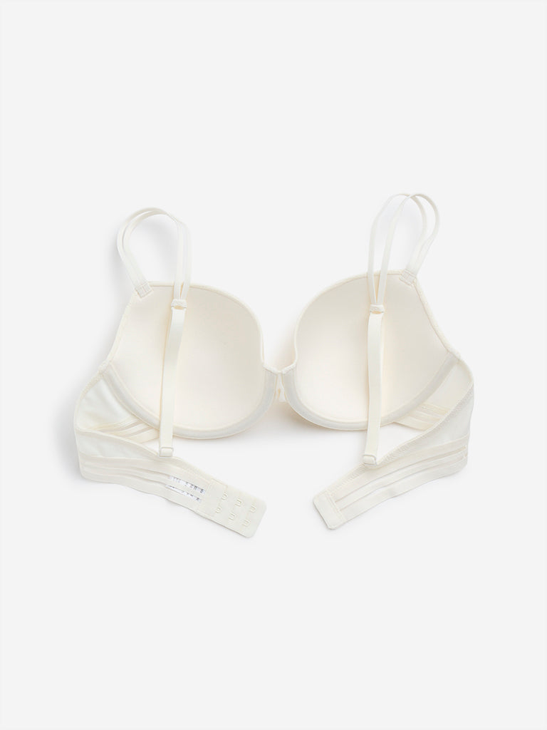 Wunderlove Ivory Printed Wired Bra - Pack of 2