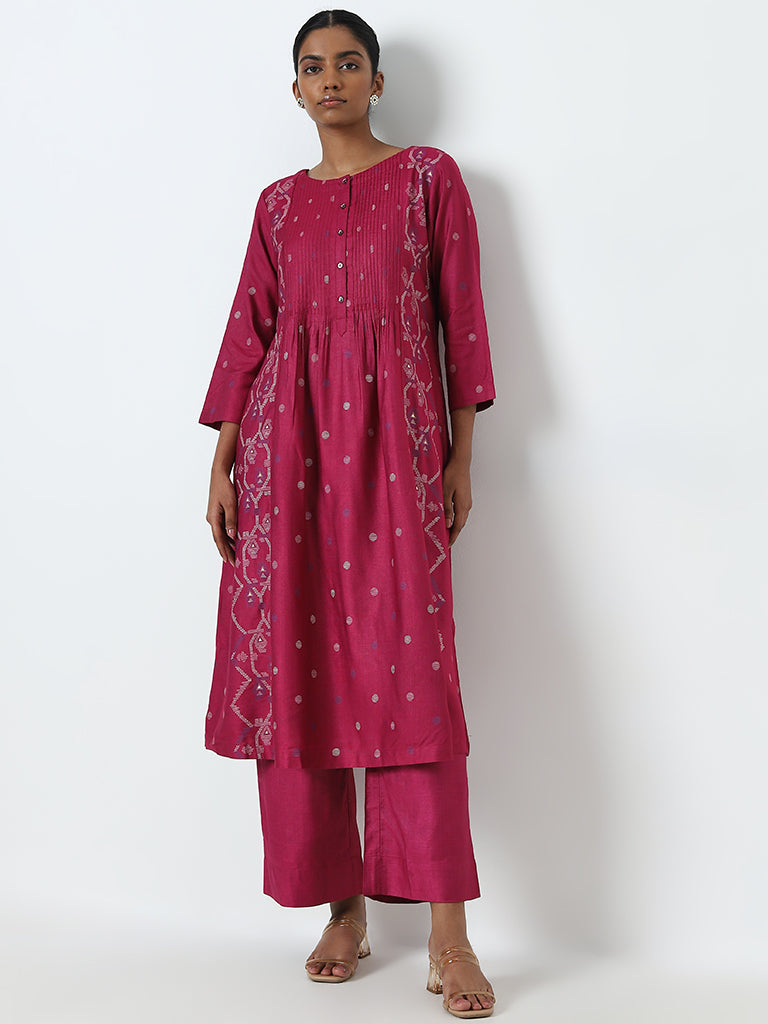 Zuba by westside pink kurta new arrivals