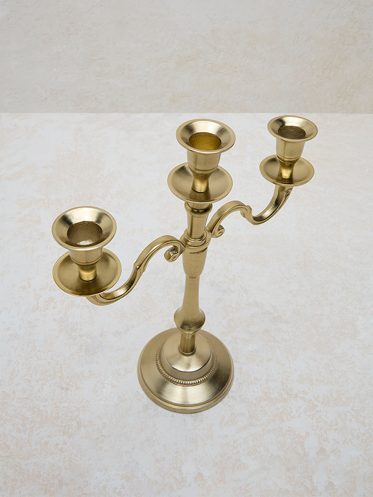 Westside Home Gold Metal Candle Stand