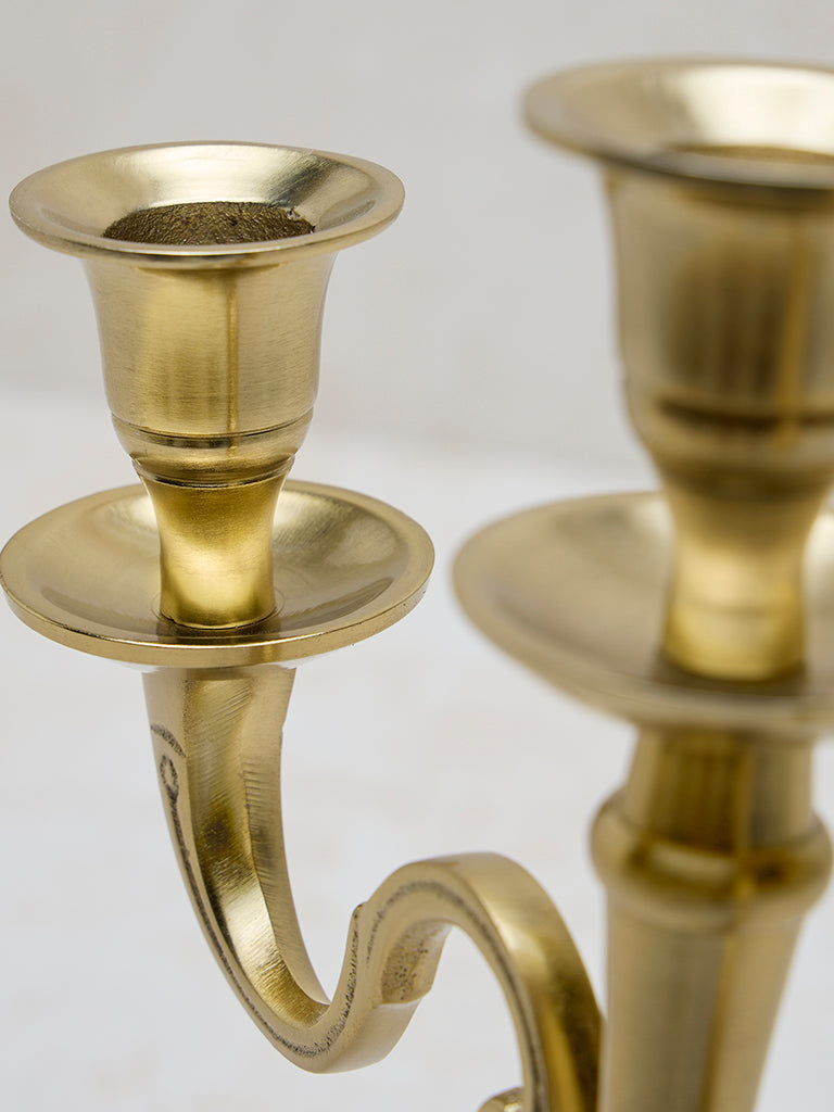 Westside Home Gold Metal Candle Stand