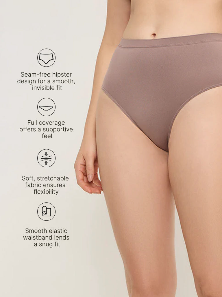 Wunderlove Brown Seamfree Full Brief