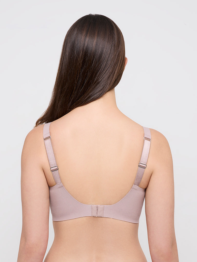 Wunderlove Light Taupe Invisible Cotton-Blend Bra