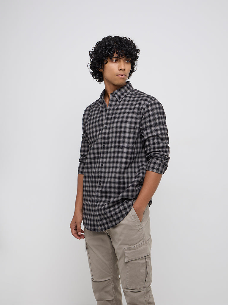 Jeans How To Wear A Checked Shirt Male Men Off White Check Full