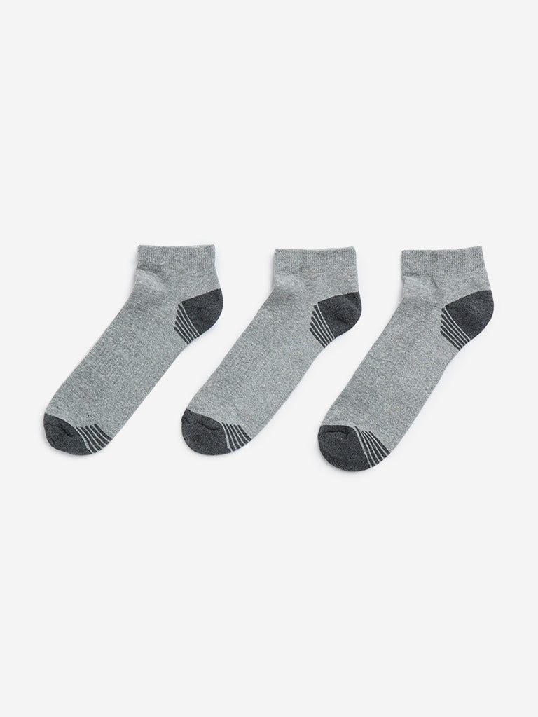 Buy WES Lounge Grey Trainer Socks Pack of from Westside