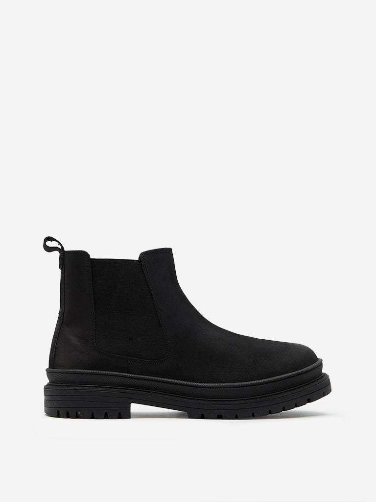 SOLEPLAY Black Chunky Chelsea Boots - Main Image