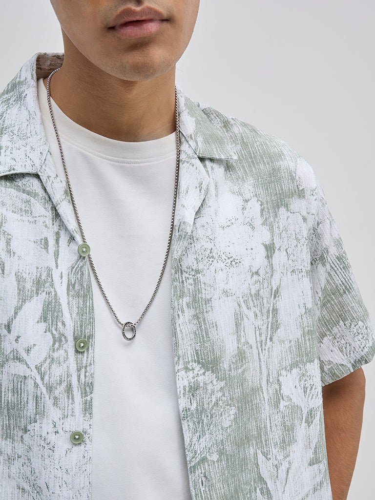 ETA Sage Botanical Design Relaxed-Fit Shirt