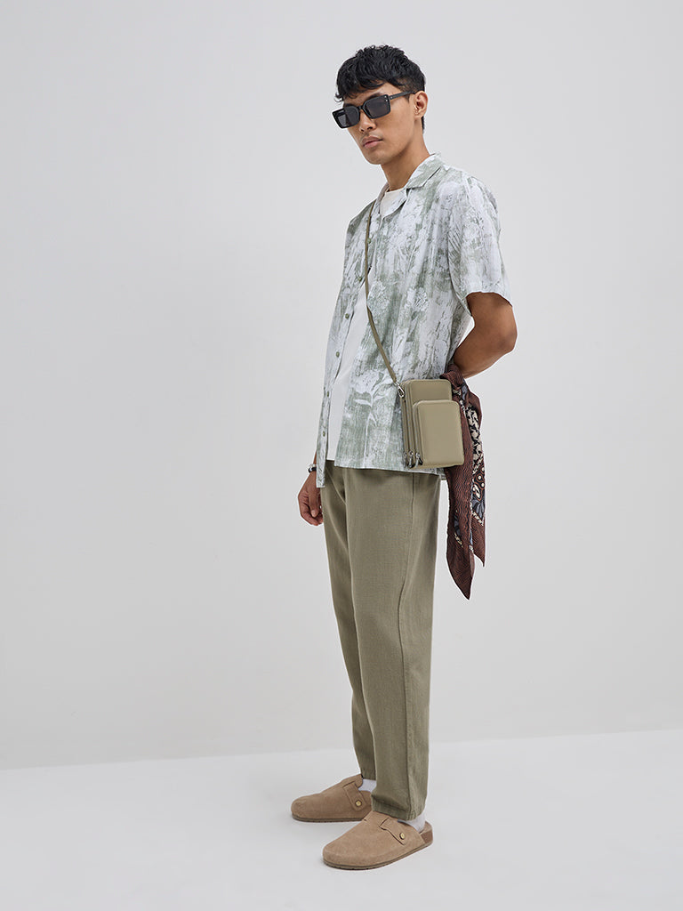 ETA Sage Botanical Design Relaxed-Fit Shirt