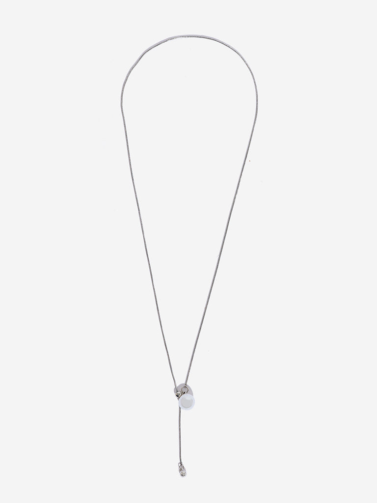 Westside Accessories Silver Pearl Pendant Chain