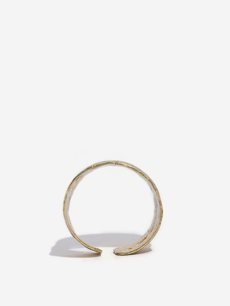 Westside Accessories Gold Textured Statement Ring