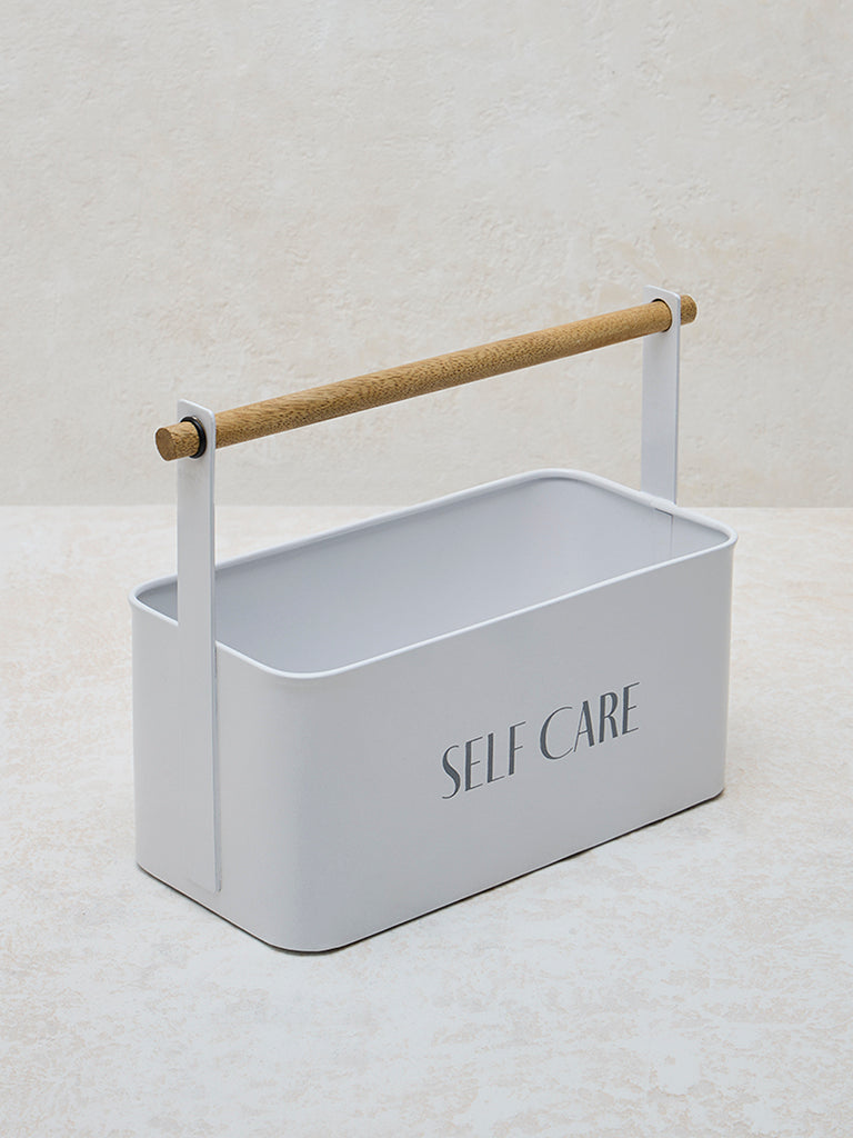 Westside Home White Self Care Caddy