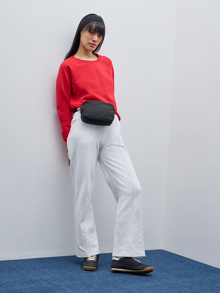 Studiofit Red Cotton Sweatshirt