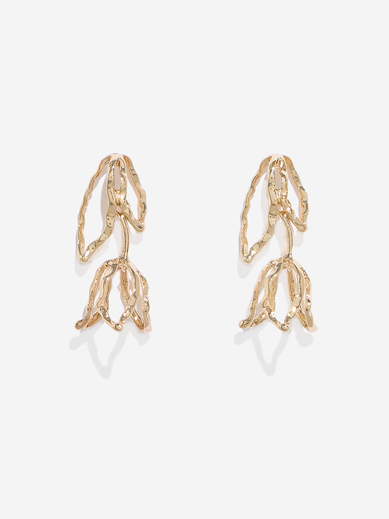 Westside Accessories Gold Tulip Earrings