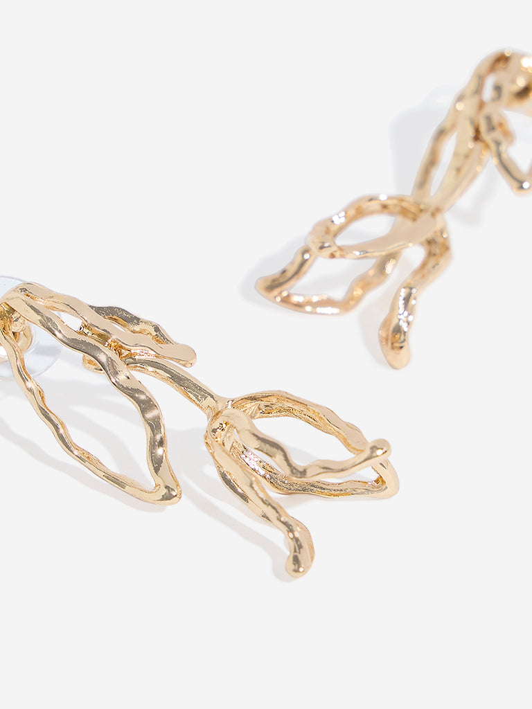 Westside Accessories Gold Tulip Earrings
