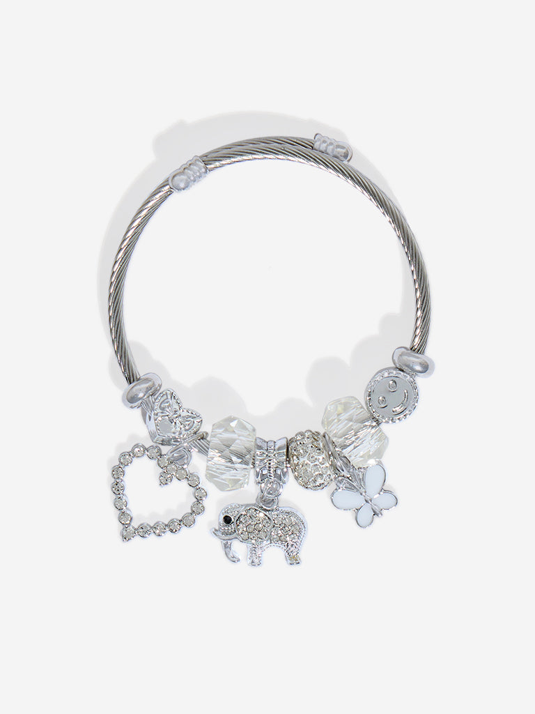 Westside Accessories Silver Charm Bracelet