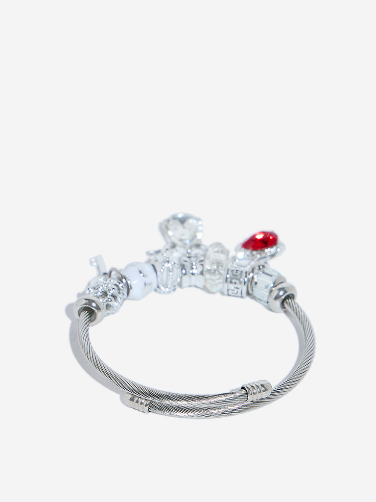 Westside Accessories Silver Charm Bracelet