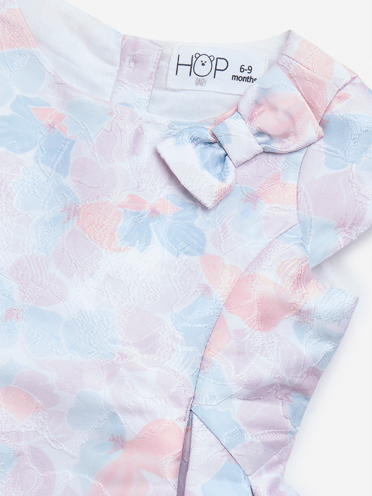 Westside HOP Baby Girl's Multicolour Printed Party Dress for Party Wear Zoomed View