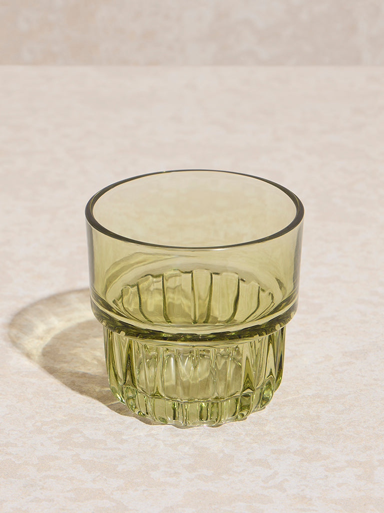 Westside Home Light Green Stackable Water Glass