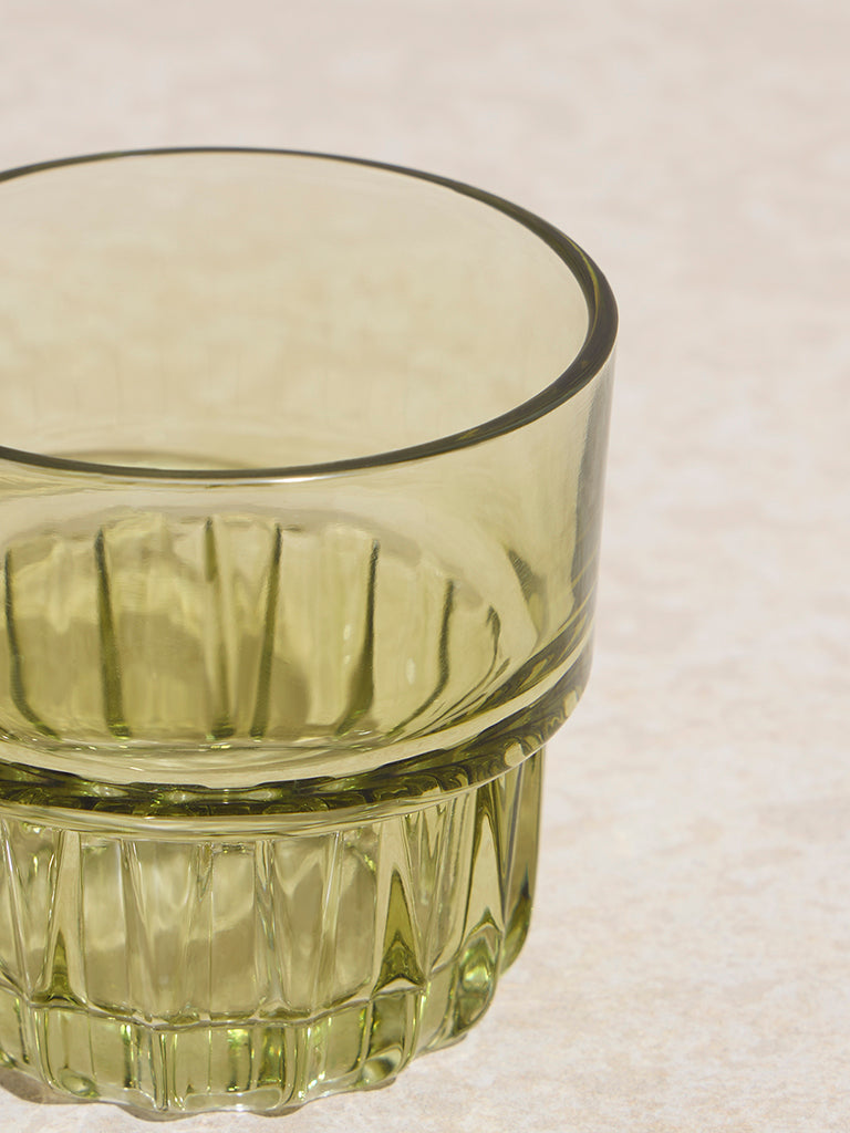 Westside Home Light Green Stackable Water Glass