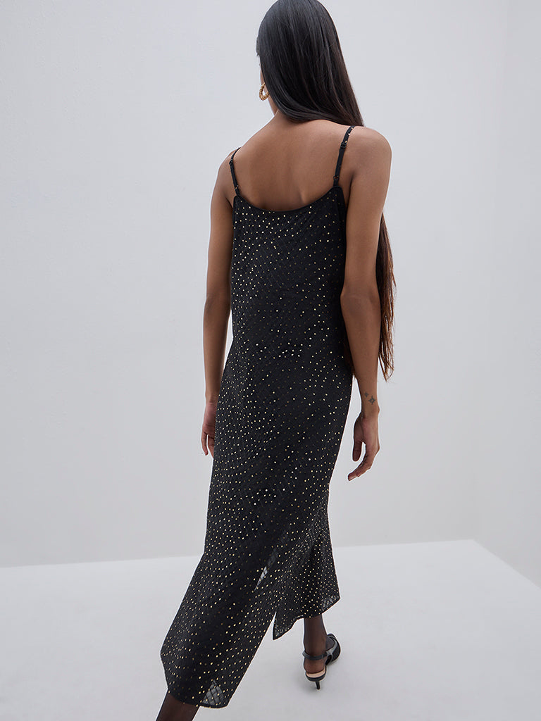 Wardrobe Black Embellished Straight Dress