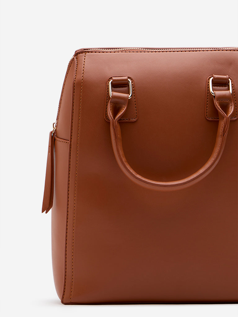 Westside Brown Solid Backpack