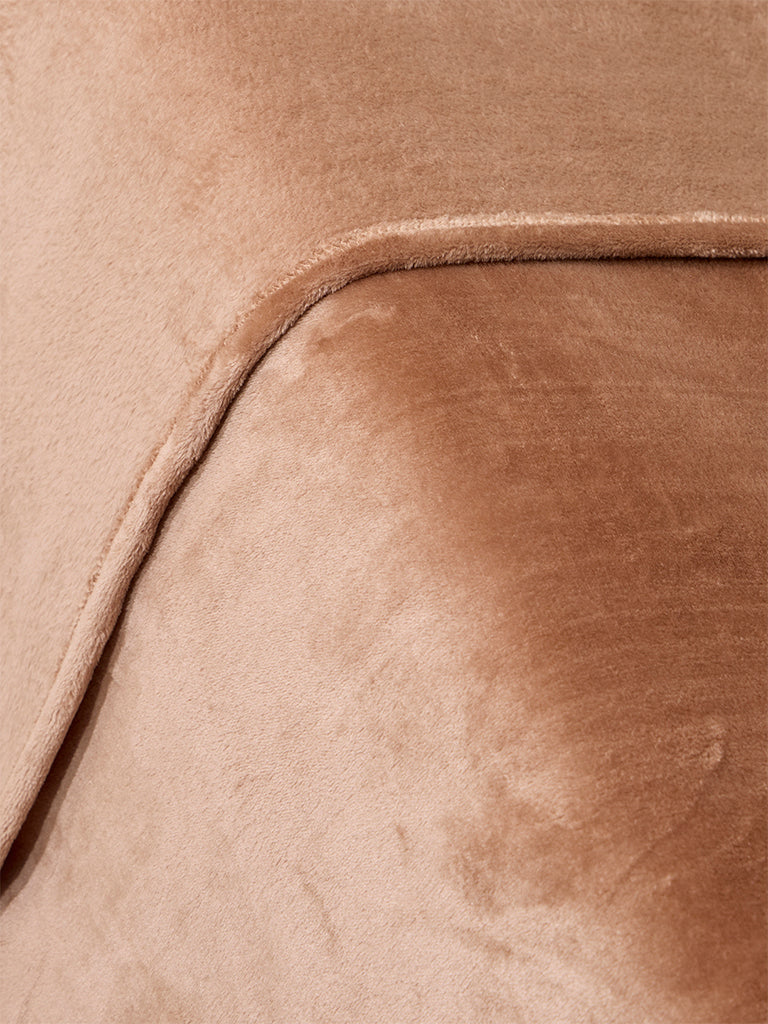 Westside Home Brown Queen Bed Fleece Blanket