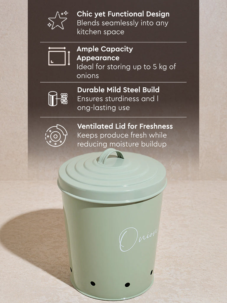 Westside Home Mint Onion Container