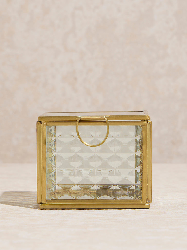 Westside Home Clear Glass Trinket Box