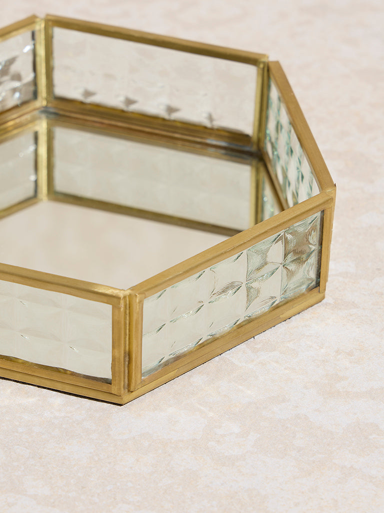 Westside Home Clear Glass Trinket Tray
